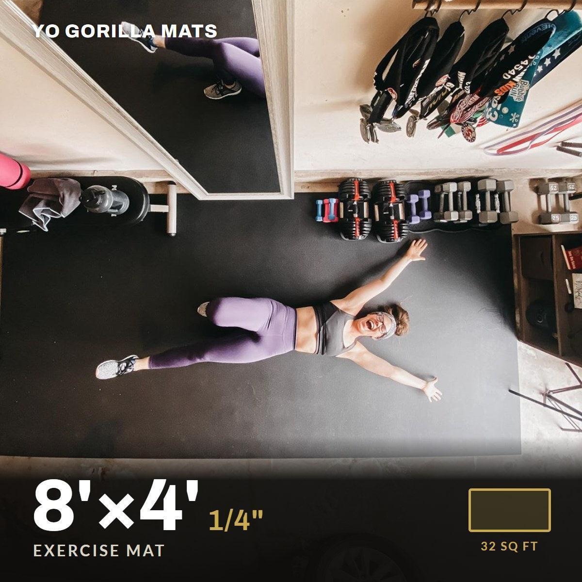 Yo Gorilla Mats 8' x 4' exercise mat, 1/4" thick