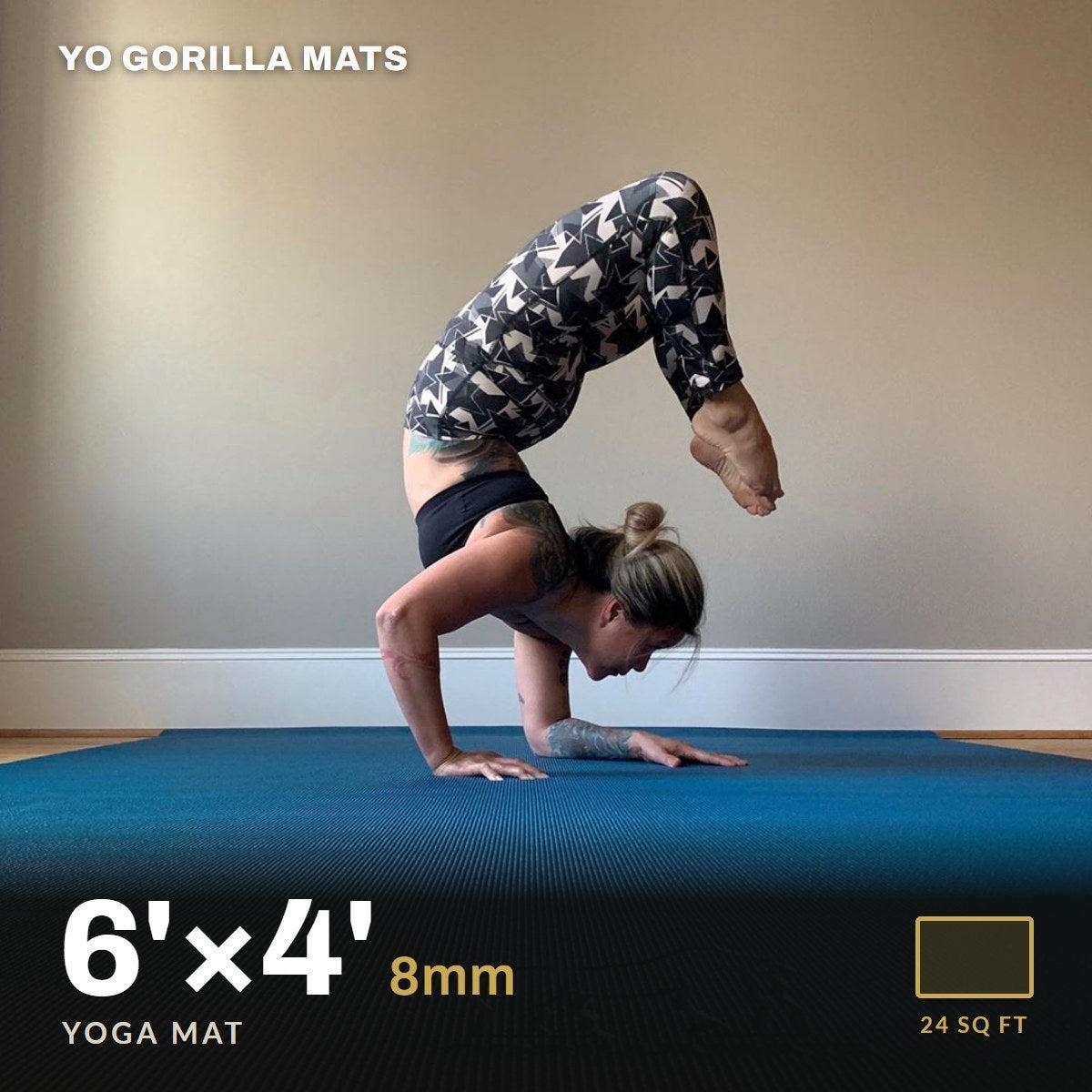 Yo Gorilla Mats 6' x 4' yoga mat, 8mm thick
